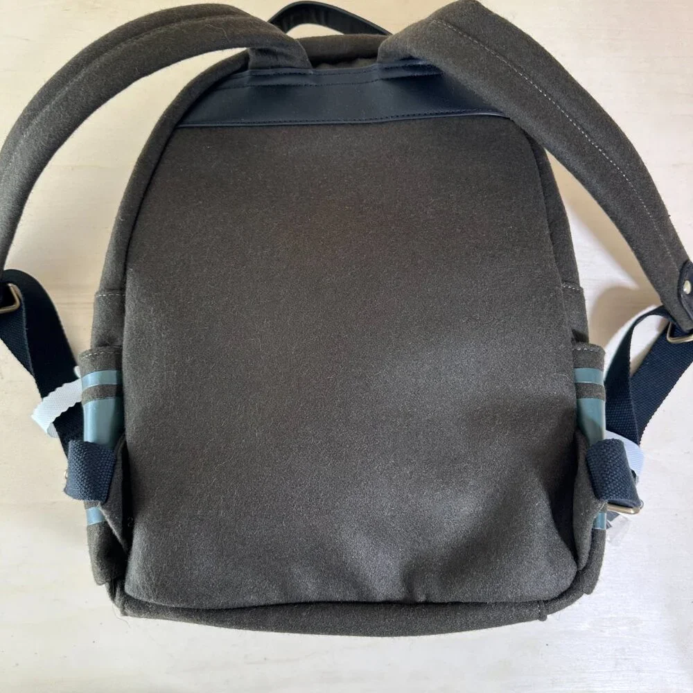 NWT Porter + Bond Otis Wool Backpack Olive Drab Green Men's Back to‎ School